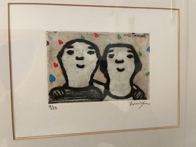 Grabado Dos Personas de Eva Armisen