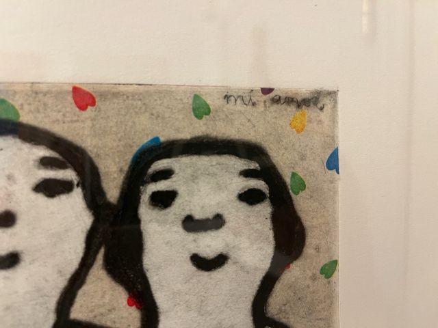 Grabado Dos Personas de Eva Armisen