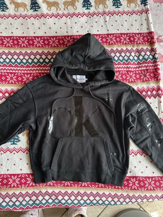 Felpa Calvin Klein nera taglia XS