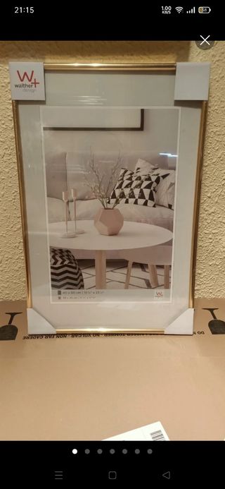 Marco de fotos Walther Design dorado 40x60cm