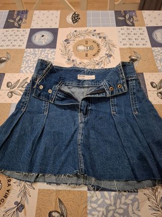 Falda vaquera Bershka