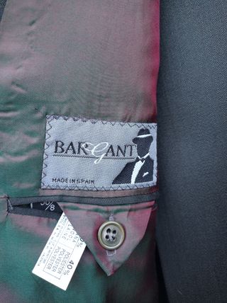 Traje Bargant Negro Talla 50/8