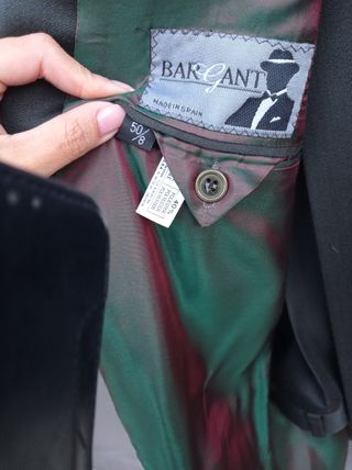 Traje Bargant Negro Talla 50/8