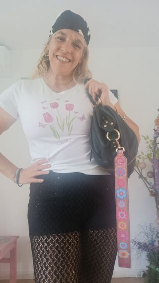 Camiseta Liu Jo Blanca Flores y Mariposas