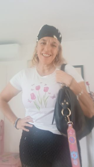 Camiseta Liu Jo Blanca Flores y Mariposas