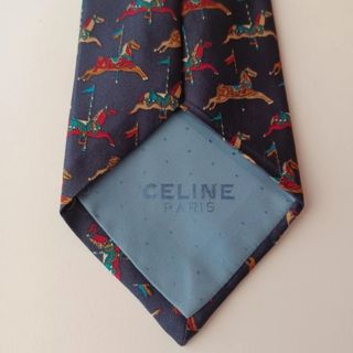 Corbata Celine Seda Vintage Años 80