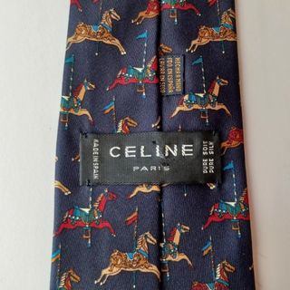 Corbata Celine Seda Vintage Años 80