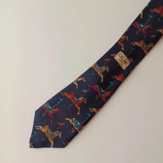 Corbata Celine Seda Vintage Años 80