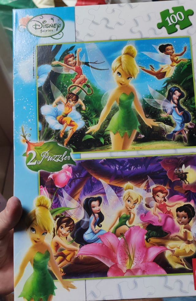 Caja 2 Puzzles Campanilla 100 Piezas Disney Fairie