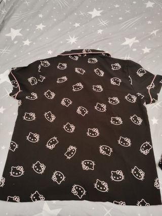 Pijama Verano Hello Kitty Negro