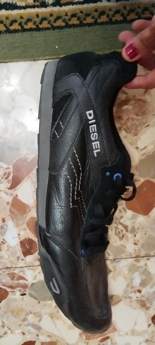 Zapatillas Diesel Hombre Negras