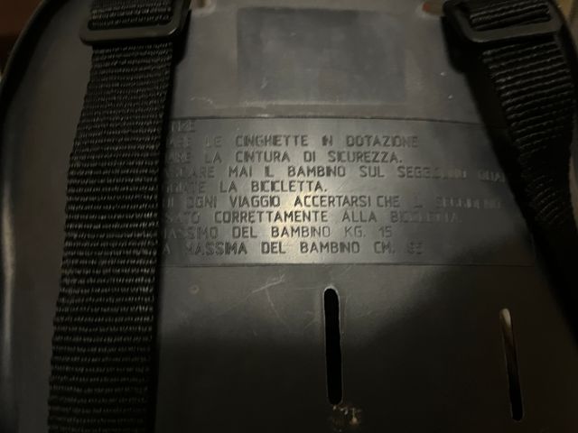 Seggiolino Bici Bimbi Anteriore