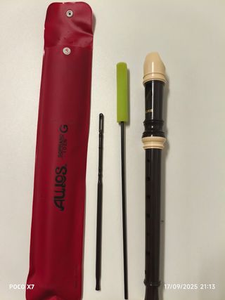 Flauta dulce Aulos Soprano 102N con funda