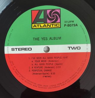 LP Yes - The Yes Album (Stampa Giappone 1974)