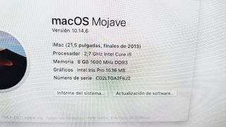 Ordenador Apple iMac Plata