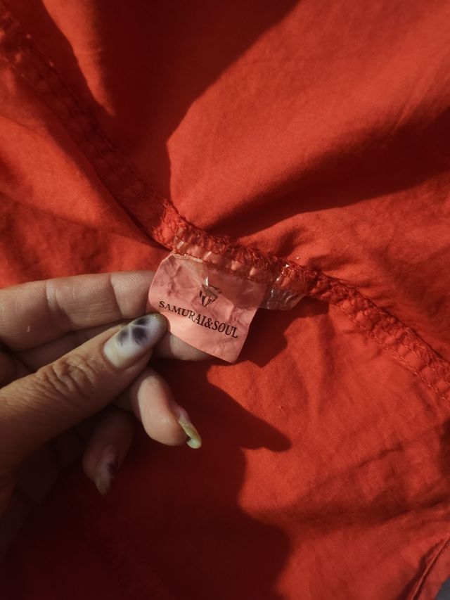 Camicia uomo SAMURAI & SOUL rossa