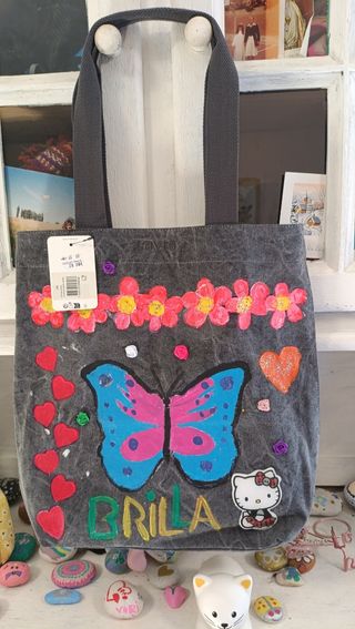 Bolso Levi's personalizado con mariposas