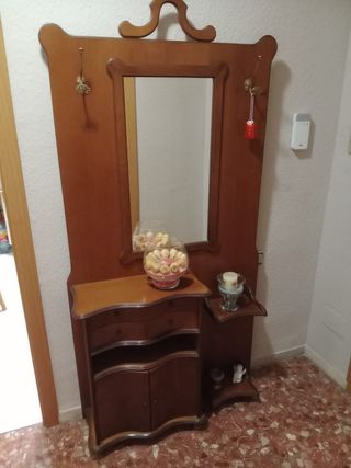 Recibidor de madera con espejo OPORTUNIDAD