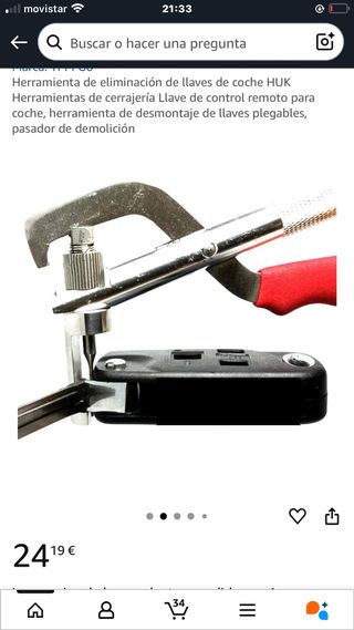 Herramienta para llaves de coche HUK