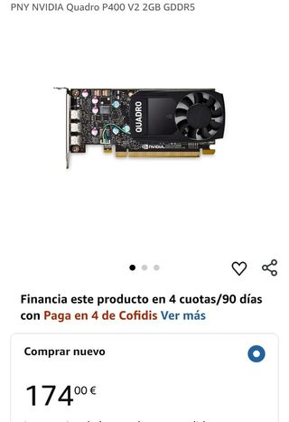 Tarjeta gráfica PNY Quadro P400