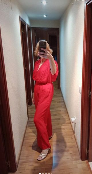 Mono Zara Largo Rojo