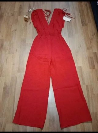 Mono Zara Largo Rojo
