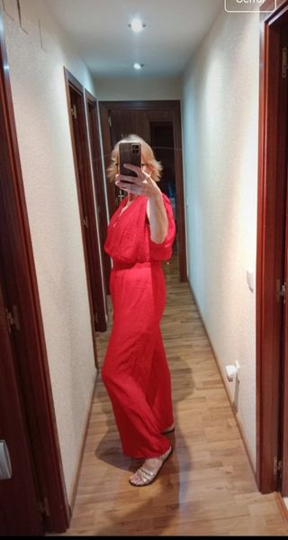 Mono Zara Largo Rojo