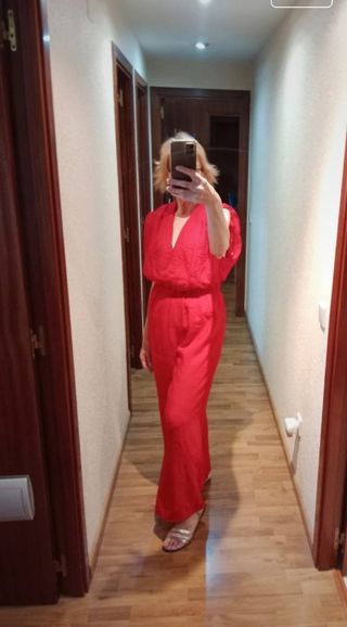 Mono Zara Largo Rojo