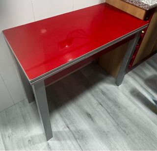 Mesa extensible cocina + 2 sillas
