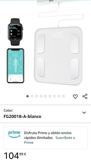 Balanza de análisis corporal inteligente