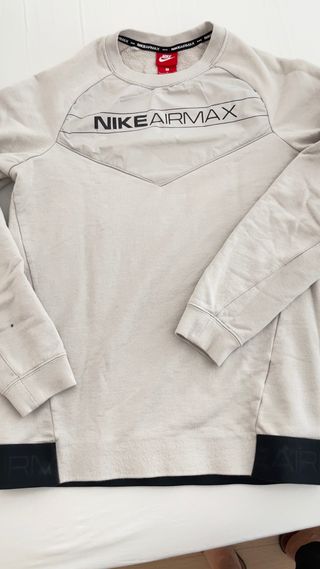 Sudadera Nike Air Max Beige Mujer sin capucha