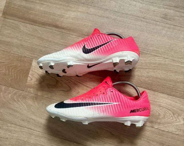 Nike Mercurial ACC Botas de Fútbol Rosas y Blancas