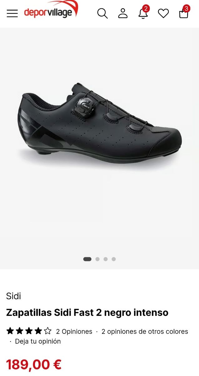 Zapatillas Ciclismo Carretera Negras