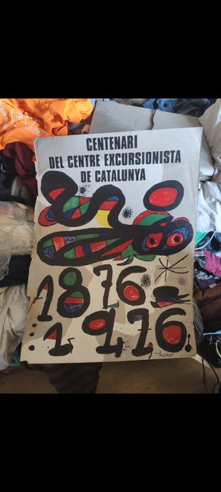 Cartel Joan Miró Centenario Catalunya