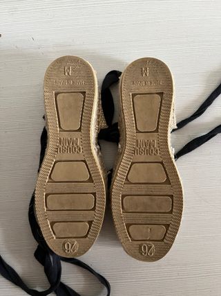 Zapatillas de baturra de esparto con lazo
