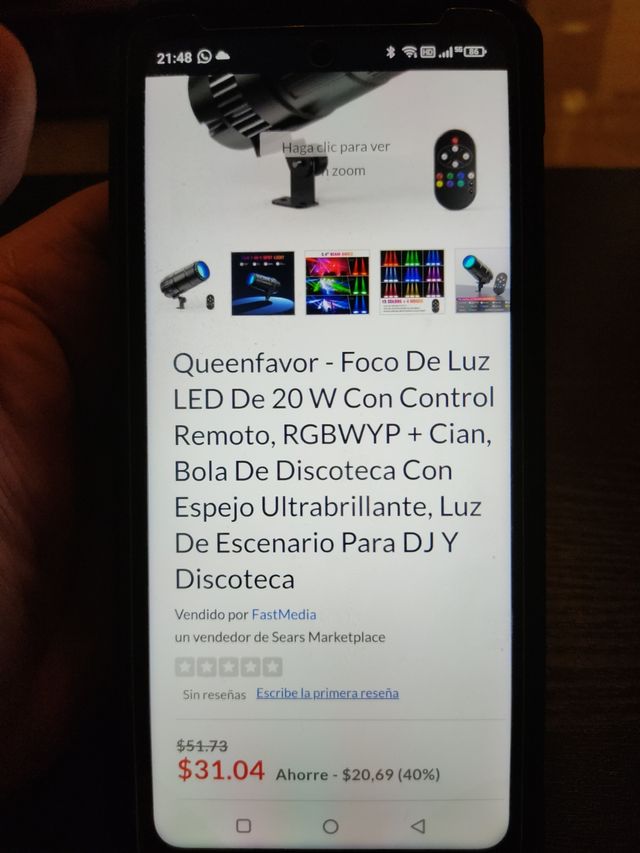 Luz Proyector LED DJ