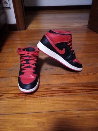 Jordan 1 Originales Rojo y Negro
