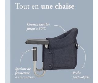 Asiento de Mesa Plegable Azul