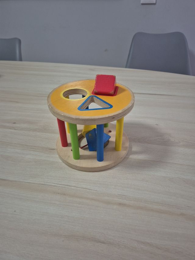 Puzzle psicomotricidad infantil madera