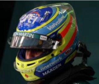 Spoiler trasero Mini casco 1/2 Alonso 2025