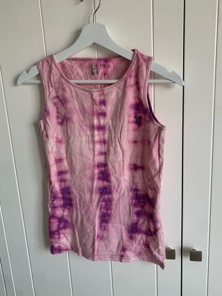 Camiseta tirantes tie-dye mujer