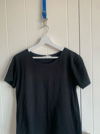 Camiseta Zara Mujer Negra