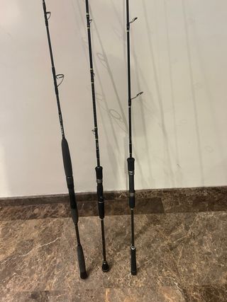 2 cañas Slow Jigging + 1 Jigging Höwk