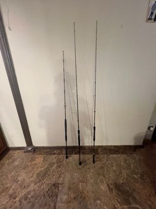 2 cañas Slow Jigging + 1 Jigging Höwk