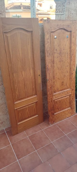 Puertas de madera maciza