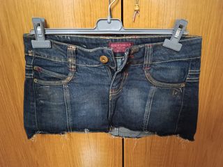 Mini falda vaquera Bershka