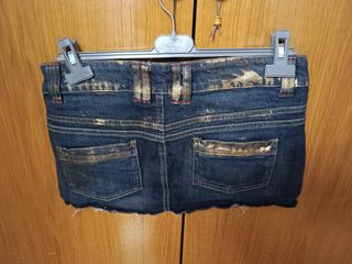 Mini falda vaquera Bershka