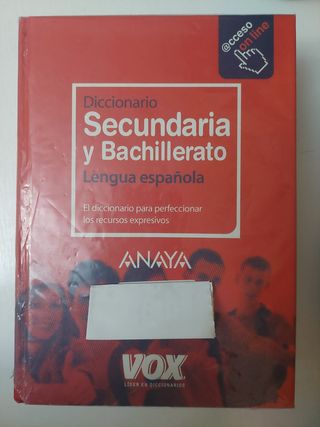 Diccionario secundaria y bachillerato