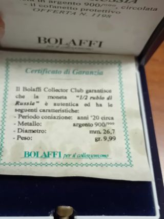 Moneta sovietica argento