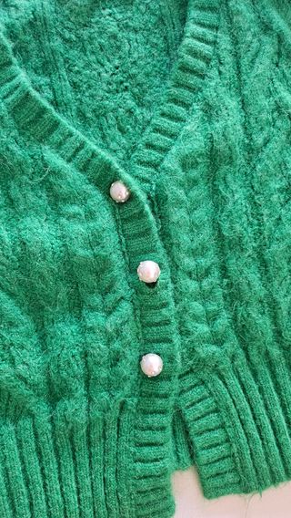 Cardigan ZARA verde